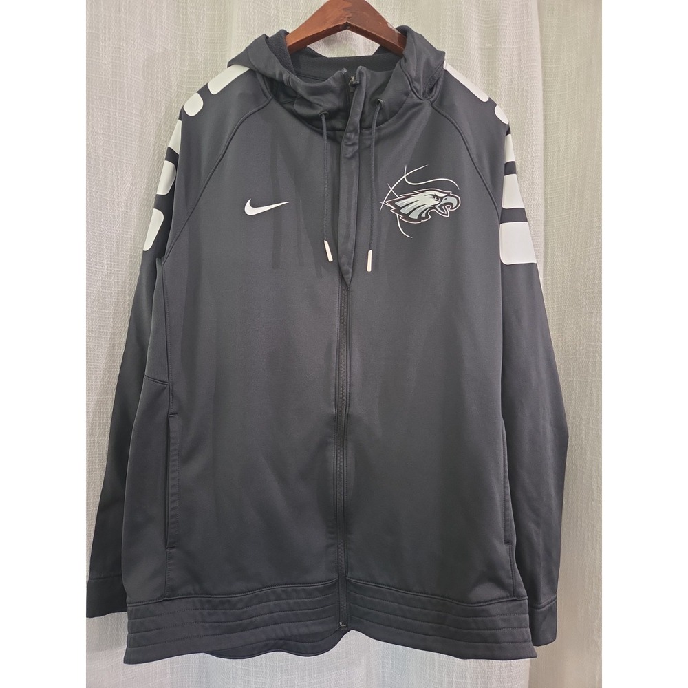 Nike Therma-Fit Full Zip Up Jacket Philadelphia Eagles Gray Size XL